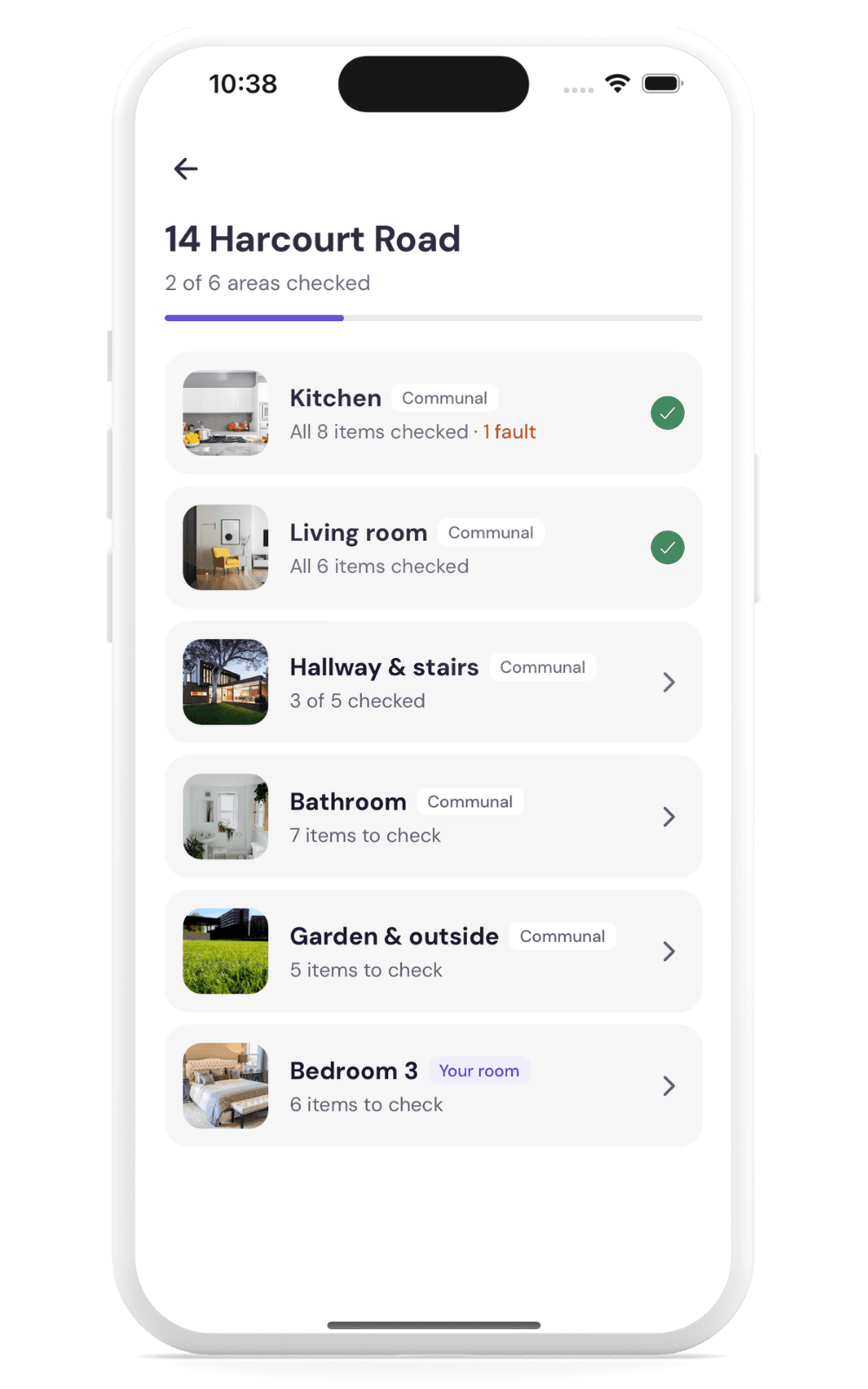 HouseGrader dashboard for student housing reps