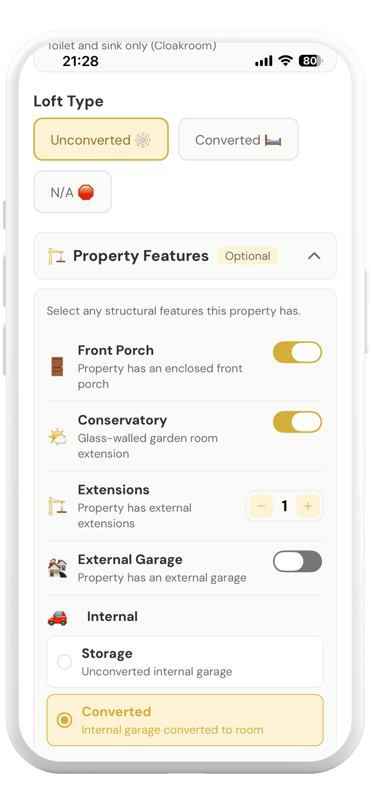 HouseGrader app screenshot